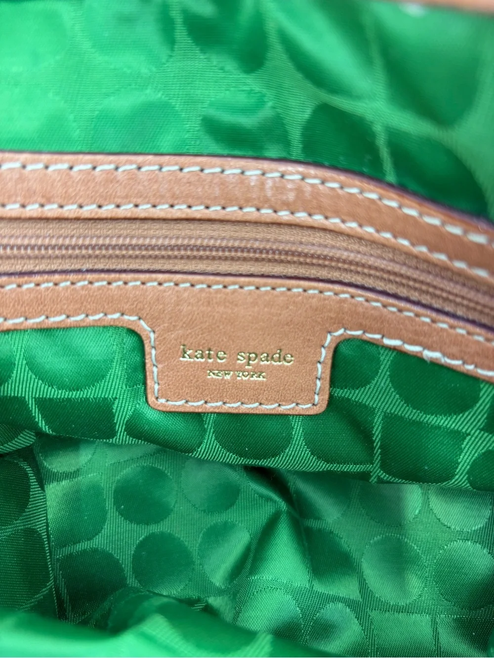 NWT Kate Spade Fairchild Gardens Quinn Canvas Leather Bag Handbag Natural OS